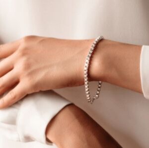 Bridesmaids Set Of 6 Nikola Valenti Silver Plated Square Link Bracelet